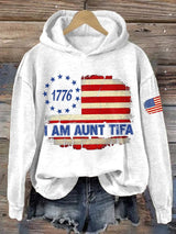 🔥Buy 3 Get 15% Off🔥Retro I Am Aunt Tifa Print Hoodie