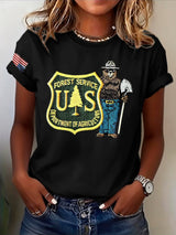 🔥Buy 3 Get 15% Off🔥Retro Save The Forest Service Print T-Shirt