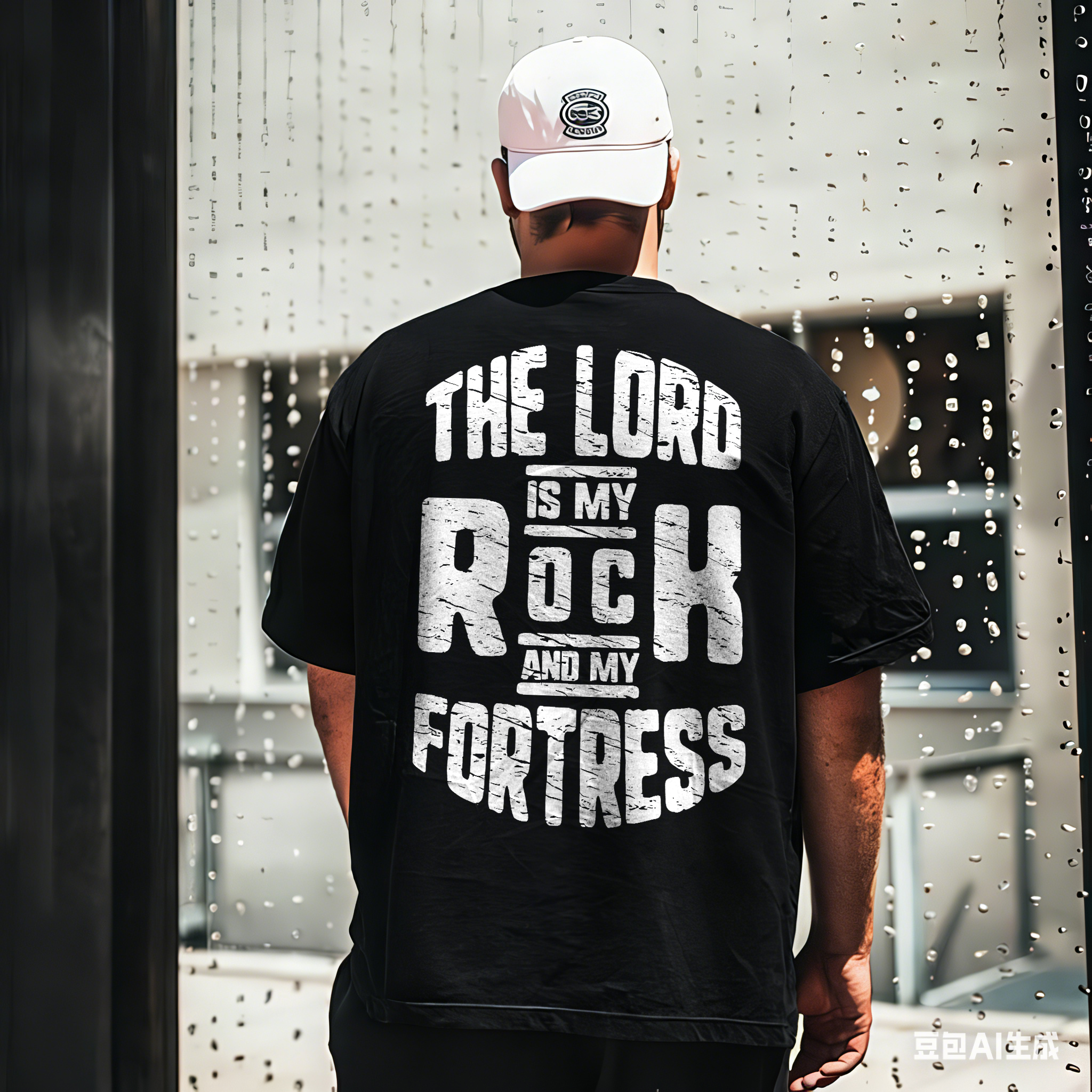 The Lord Is My Rock And My Fortress Printed Men's T-shirt