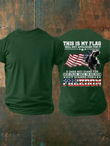 Men's  THIS IS MY FLAG  Print T-Shirt