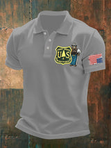 🔥Buy 3 Get 15% Off🔥Men's Retro Save The Forest Service Printed Polo Shirt