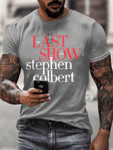 🔥Buy 3 Get 15% Off🔥Men's Retro Last Show Print T-Shirt