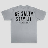 Be Salty Stay Lit Printed Men's T-shirt