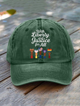 🔥Buy 3 Get 15% Off🔥With Liberty Justice for All Print Hat