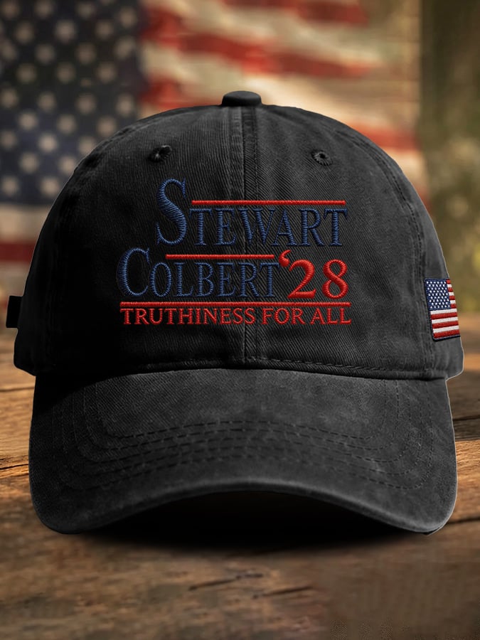 Retro Stewart Colbert 2028 Truthiness For All Print Baseball Cap