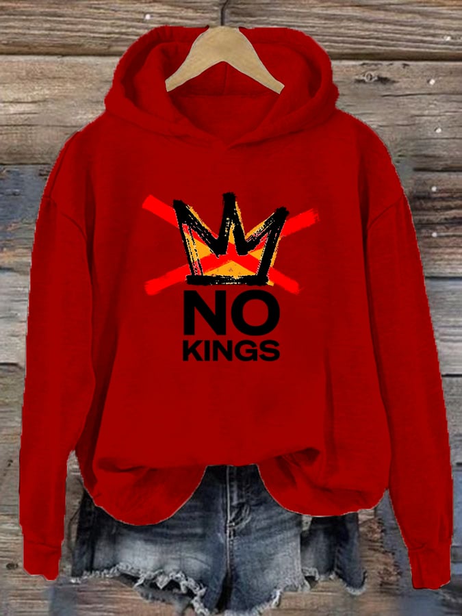 🔥Buy 3 Get 15% Off Women's  America has No Kings Printed Casual Hoodies