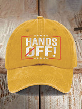 🔥Buy 3 Get 15% Off🔥Unisex Distressed Washed Cotton FDT “Hands Off ” Hat