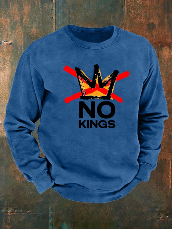 🔥Buy 3 Get 15% Off Men's  America has No Kings Printed Casual  Sweatshirt