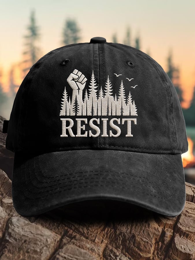🔥Buy 3 Get 15% Off🔥Retro Resist Save The Forest Service Print Baseball Cap