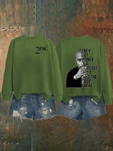 🔥Buy 3 Get 15% Off🔥Women's  2Pac Rapper Print Sweatshirt