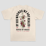 By His Wounds We Are Healed Printed Men's T-shirt