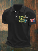 🔥Buy 3 Get 15% Off🔥Men's Retro Save The Forest Service Printed Polo Shirt