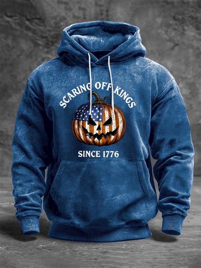 🔥Buy 3 Get 15% Off🔥Men's Scaring Off Kings Print Hoodie