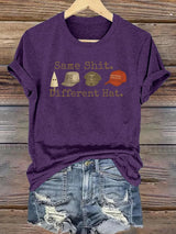 🔥Buy 3 Get 15% Off🔥Women's  Same shit Different costume Print T-Shirt
