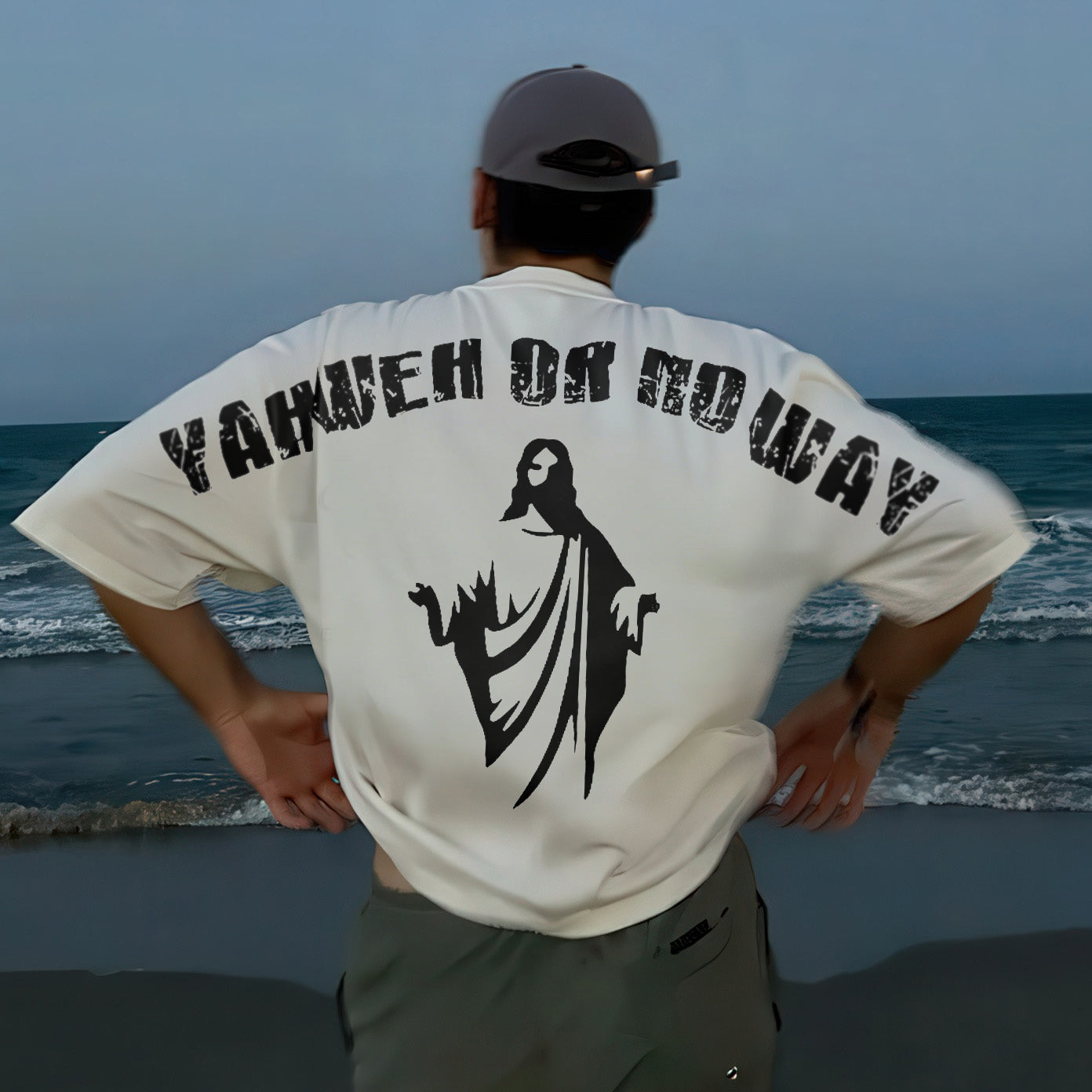 Yahweh Or No Way Printed Men's T-Shirt