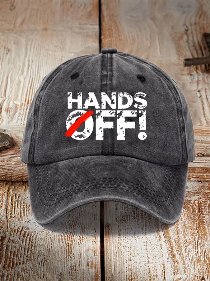 🔥Buy 3 Get 15% Off🔥Unisex Hands Off Protest  Print Hat