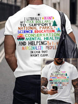 🔥Buy 3 Get 15% Off🔥Men's Support National Parks and Education, I literally Want T-Shirt
