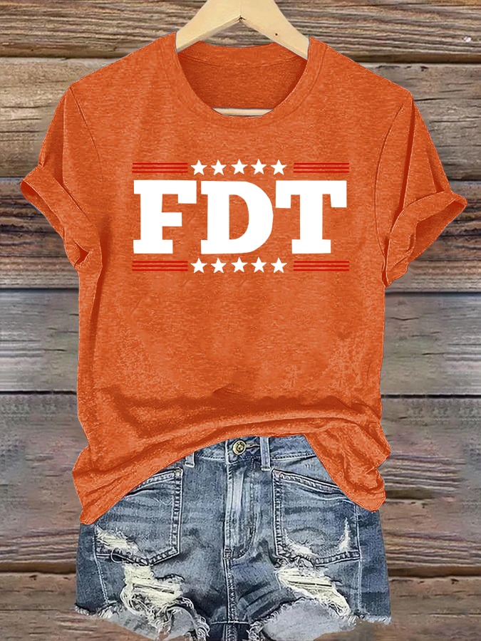 🔥Buy 3 Get 15% Off🔥Women's  FDT Print  T-Shirt