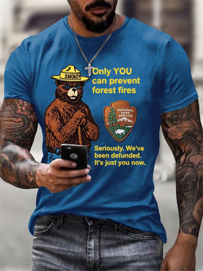 🔥Buy 3 Get 15% Off🔥Men's National Park Print Casual T-Shirt