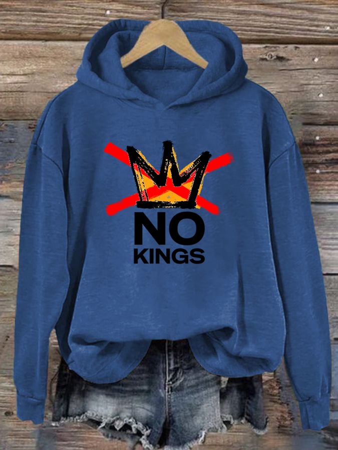 🔥Buy 3 Get 15% Off Women's  America has No Kings Printed Casual Hoodies