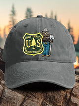 🔥Buy 3 Get 15% Off🔥Retro Save The Forest Service Print Baseball Cap