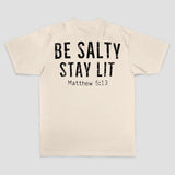 Be Salty Stay Lit Printed Men's T-shirt