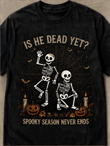 Unisex SPOOKY SEASON NEVER ENDS Printed T-Shirt