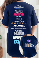 Bts 12th anniversary printed short-sleeved T-shirt